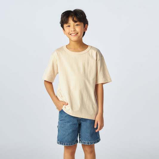 เสื้อยืดโอเวอร์ไซส์ Timeless สำหรับเด็ก_สี Cream