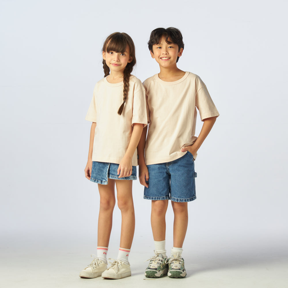 เสื้อยืดโอเวอร์ไซส์ Timeless สำหรับเด็ก_สี Cream