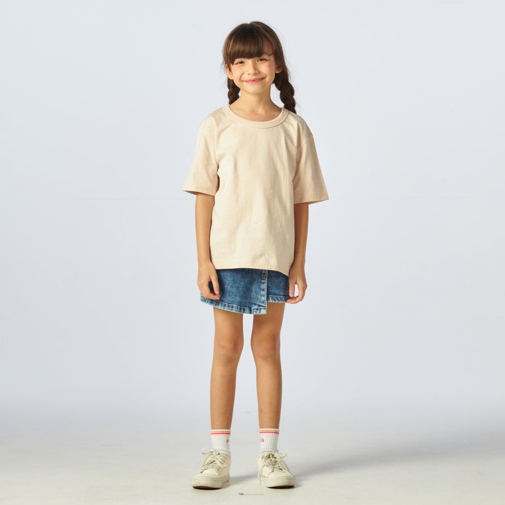 เสื้อยืดโอเวอร์ไซส์ Timeless สำหรับเด็ก_สี Cream