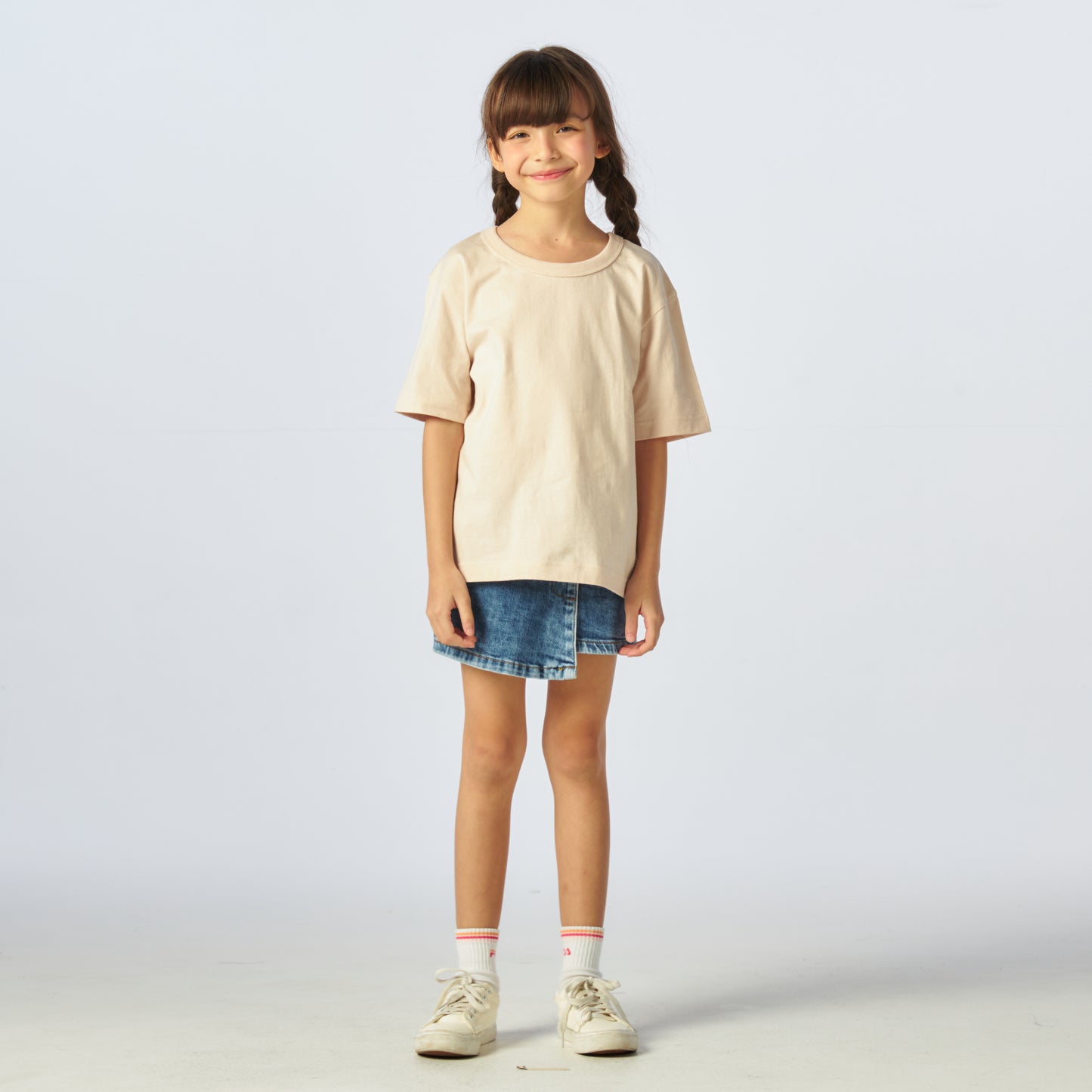 เสื้อยืดโอเวอร์ไซส์ Timeless สำหรับเด็ก_สี Cream