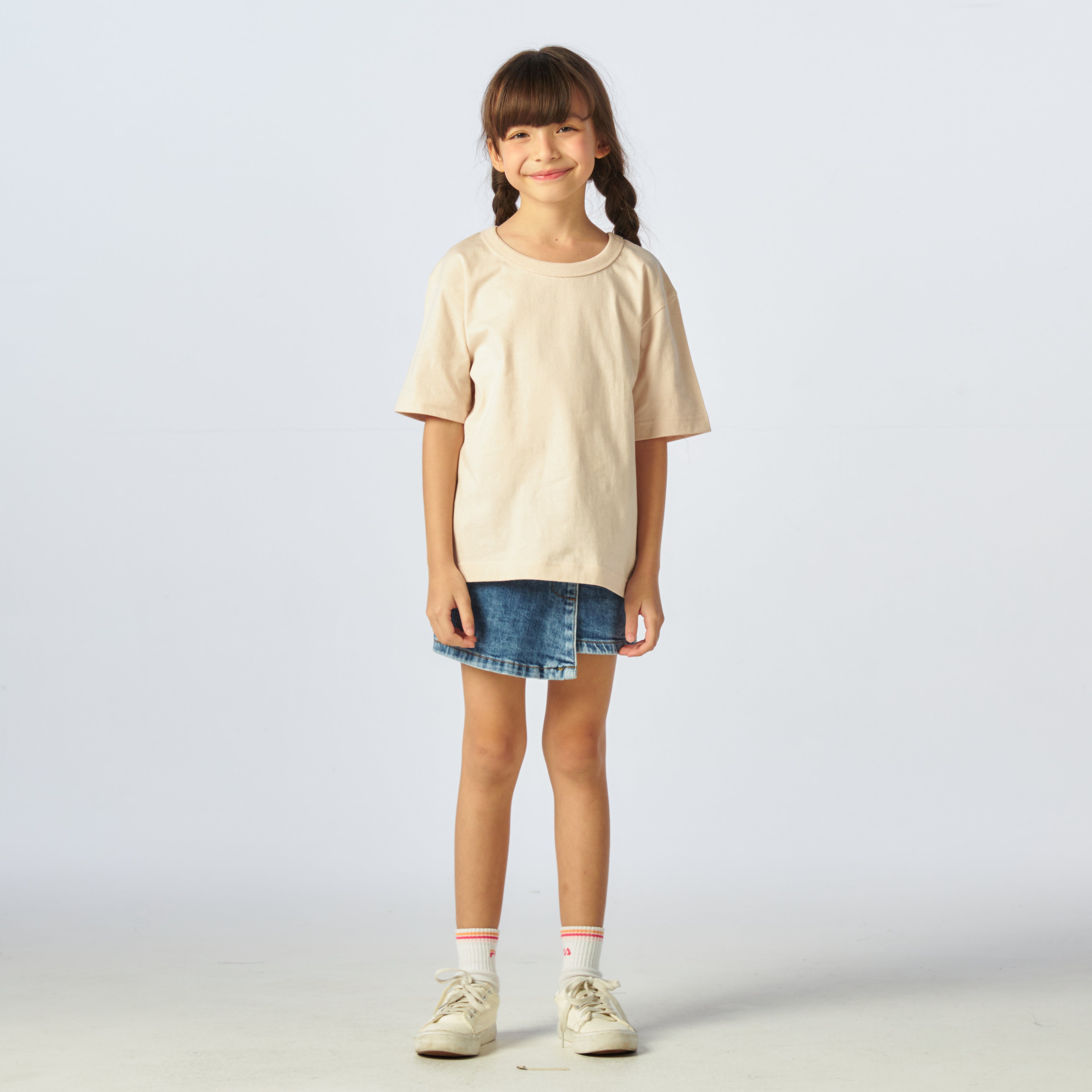 เสื้อยืดโอเวอร์ไซส์ Timeless สำหรับเด็ก_สี Cream