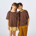 เสื้อยืดโอเวอร์ไซส์ Timeless สำหรับเด็ก_สี Dark Chocolate
