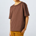 เสื้อยืดโอเวอร์ไซส์ Timeless สำหรับเด็ก_สี Dark Chocolate