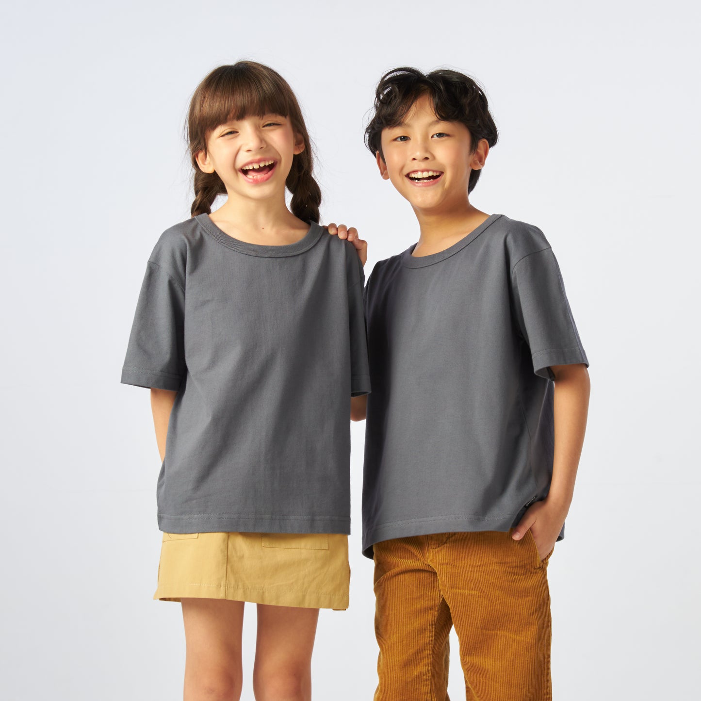 เสื้อยืดโอเวอร์ไซส์ Timeless สำหรับเด็ก_สี Dark Blue