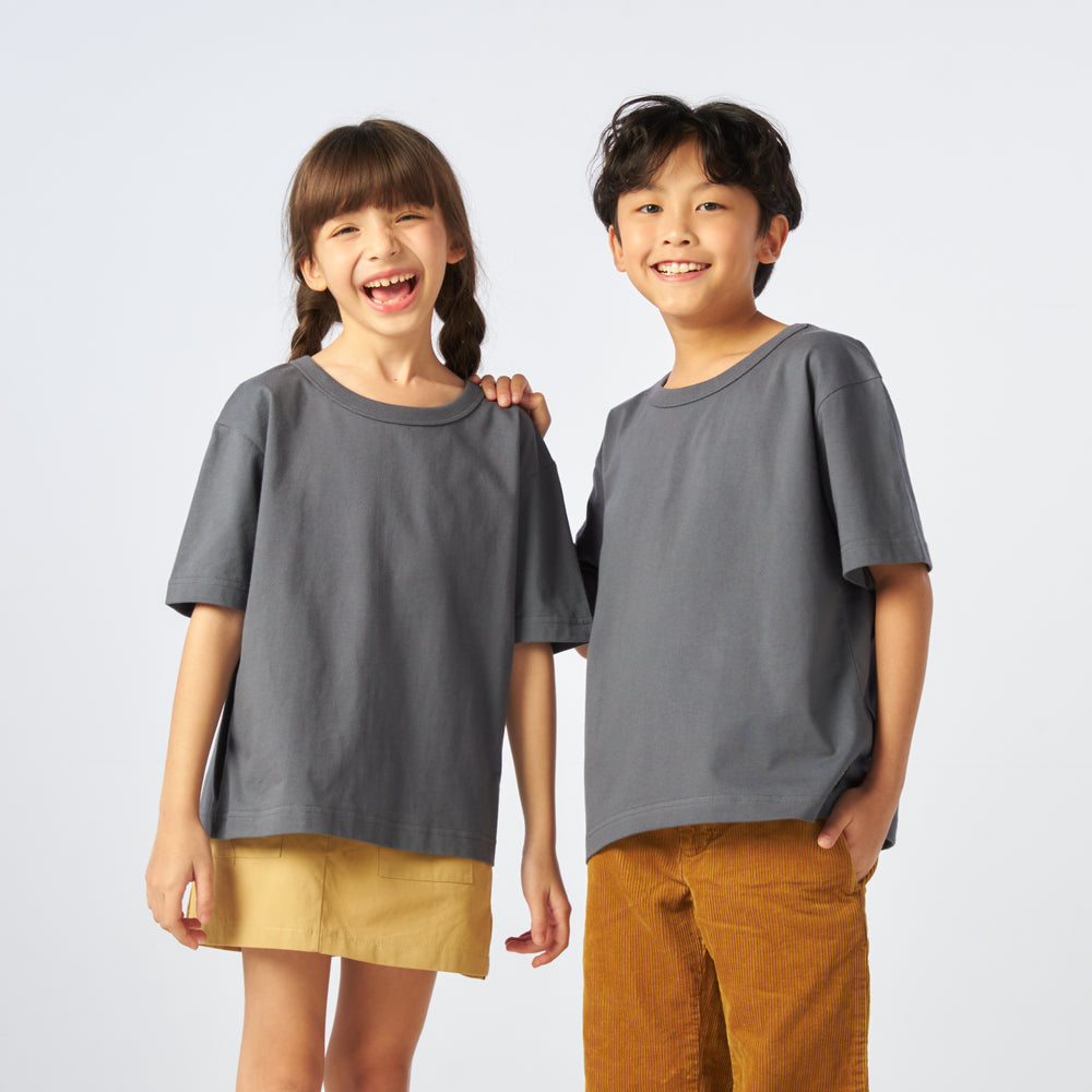 เสื้อยืดโอเวอร์ไซส์ Timeless สำหรับเด็ก_สี Dark Blue