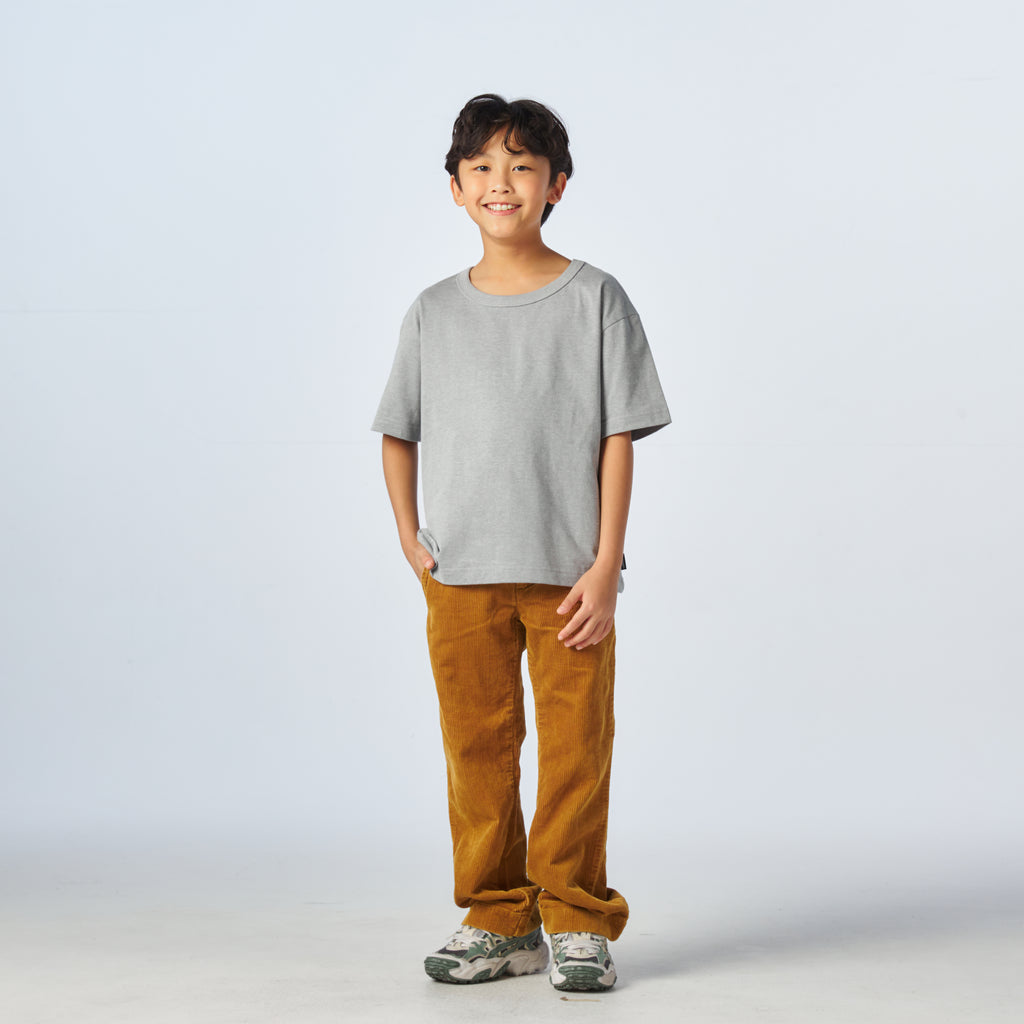 เสื้อยืดโอเวอร์ไซส์ Timeless สำหรับเด็ก_สี Medium Gray
