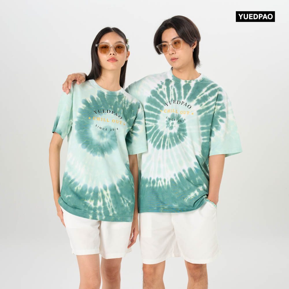 Oversize_Tie dye_Chill out Truf green