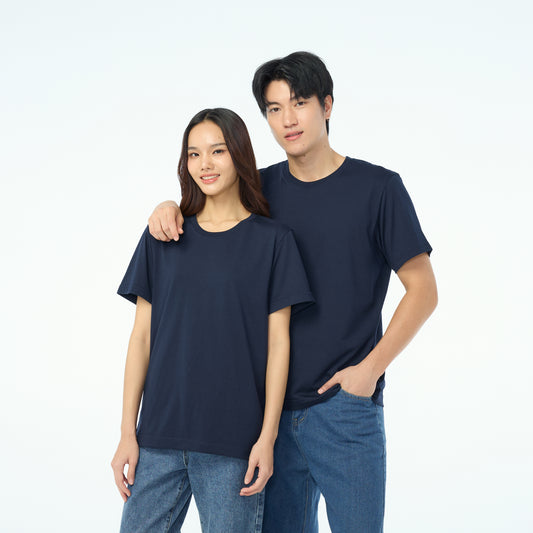 NEW Unisex_คอกลม_สีกรมท่า