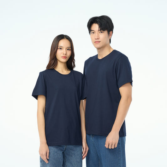 NEW Unisex_คอกลม_สีกรมท่า