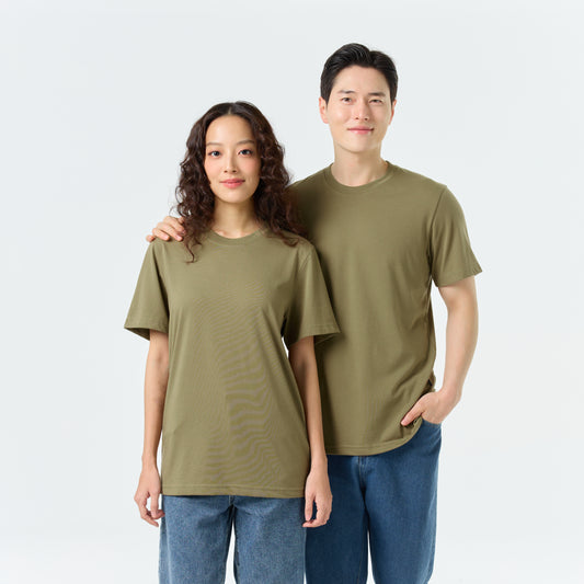 Ultrasoft Unisex Round Neck_Olive Green