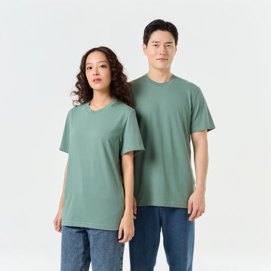 Ultrasoft Unisex Round Neck_Dark Green