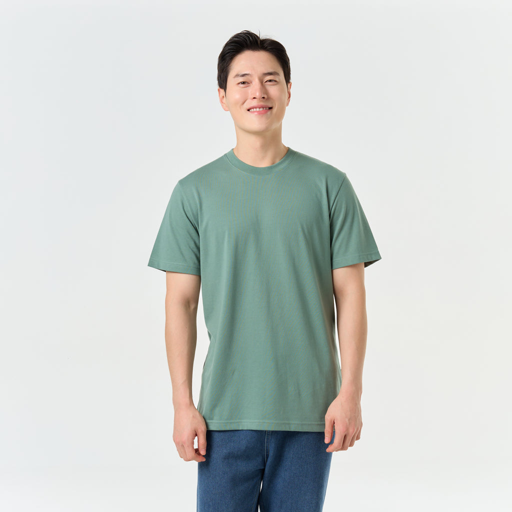 Ultrasoft Unisex Round Neck_Dark Green