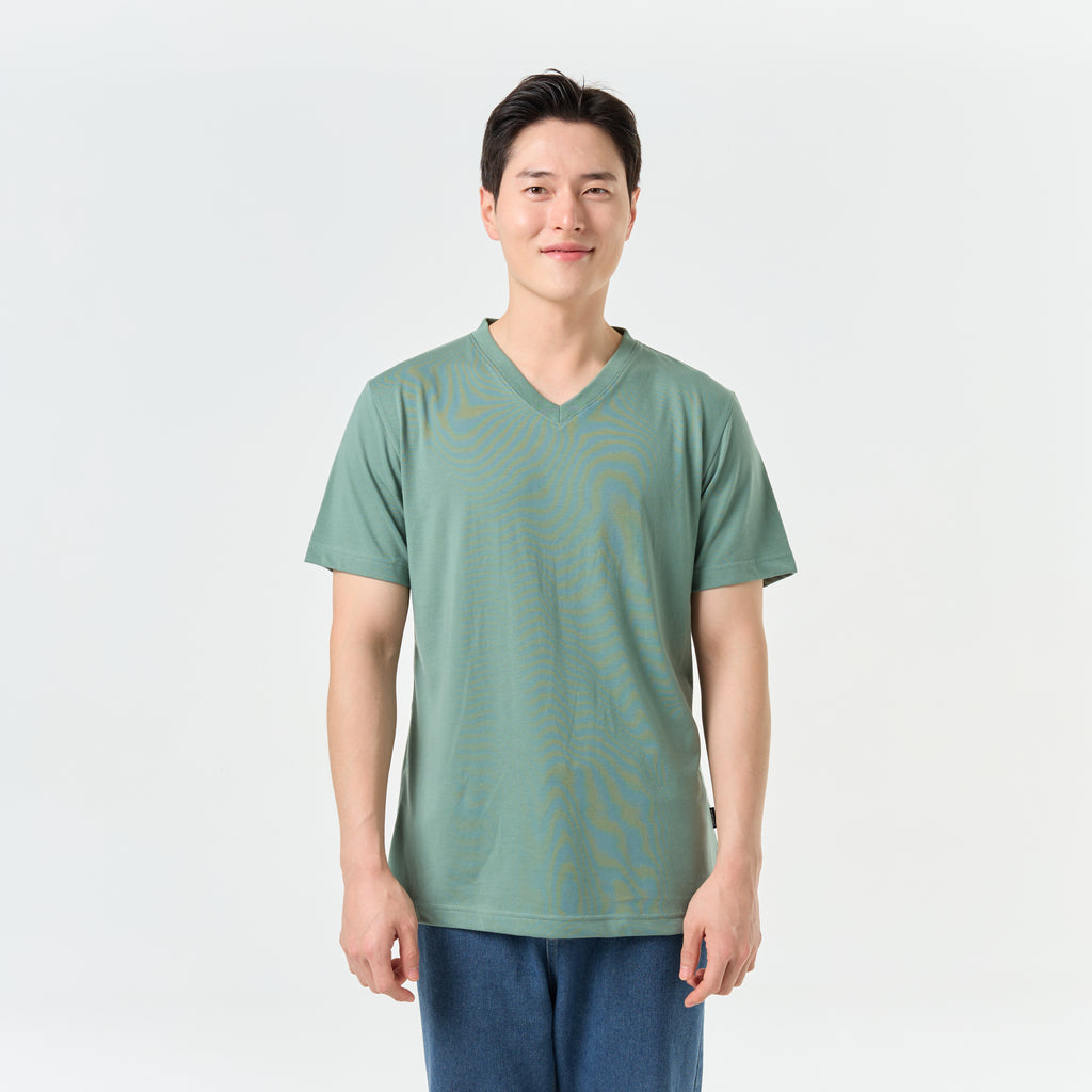 Ultrasoft Unisex V Neck_Dark Green