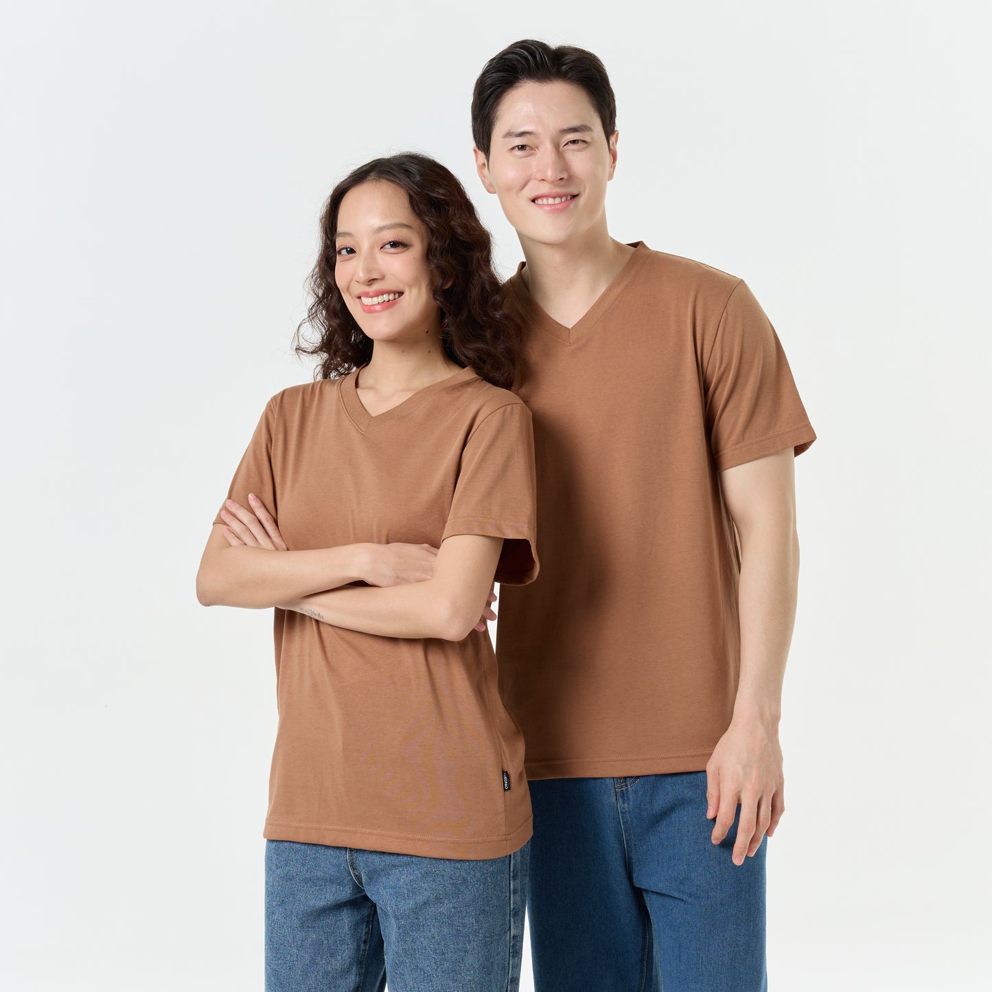 Ultrasoft Unisex V Neck_Wood