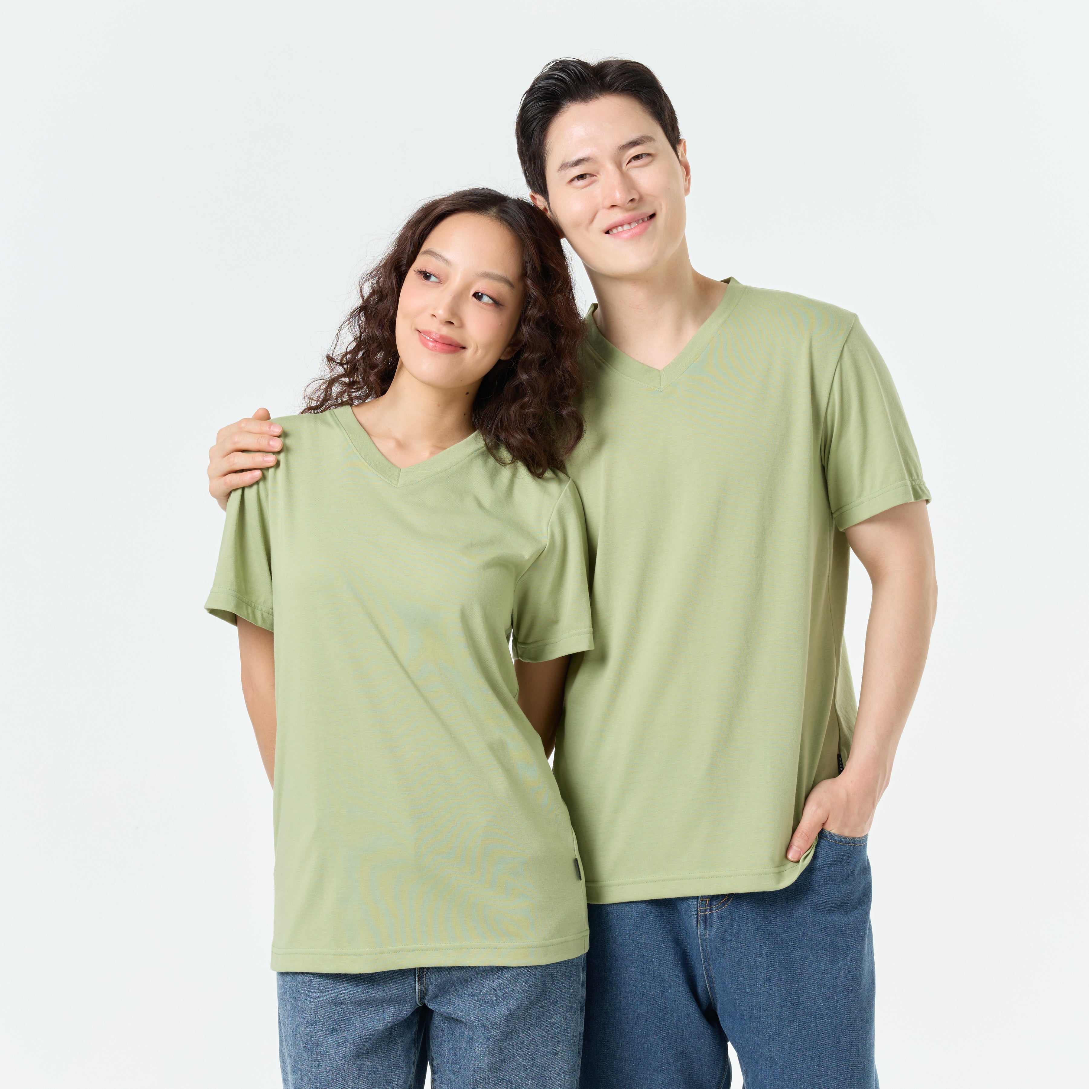 Ultrasoft Unisex V Neck_Matcha