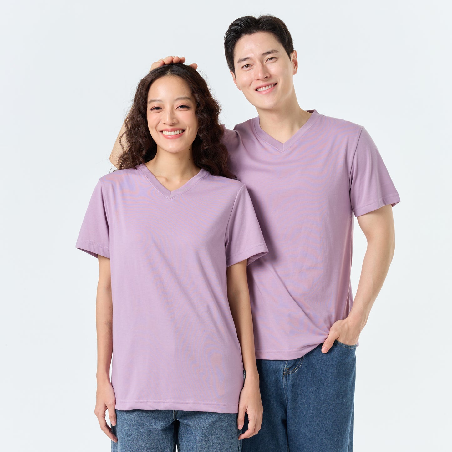 Ultrasoft Unisex V Neck_Lavender