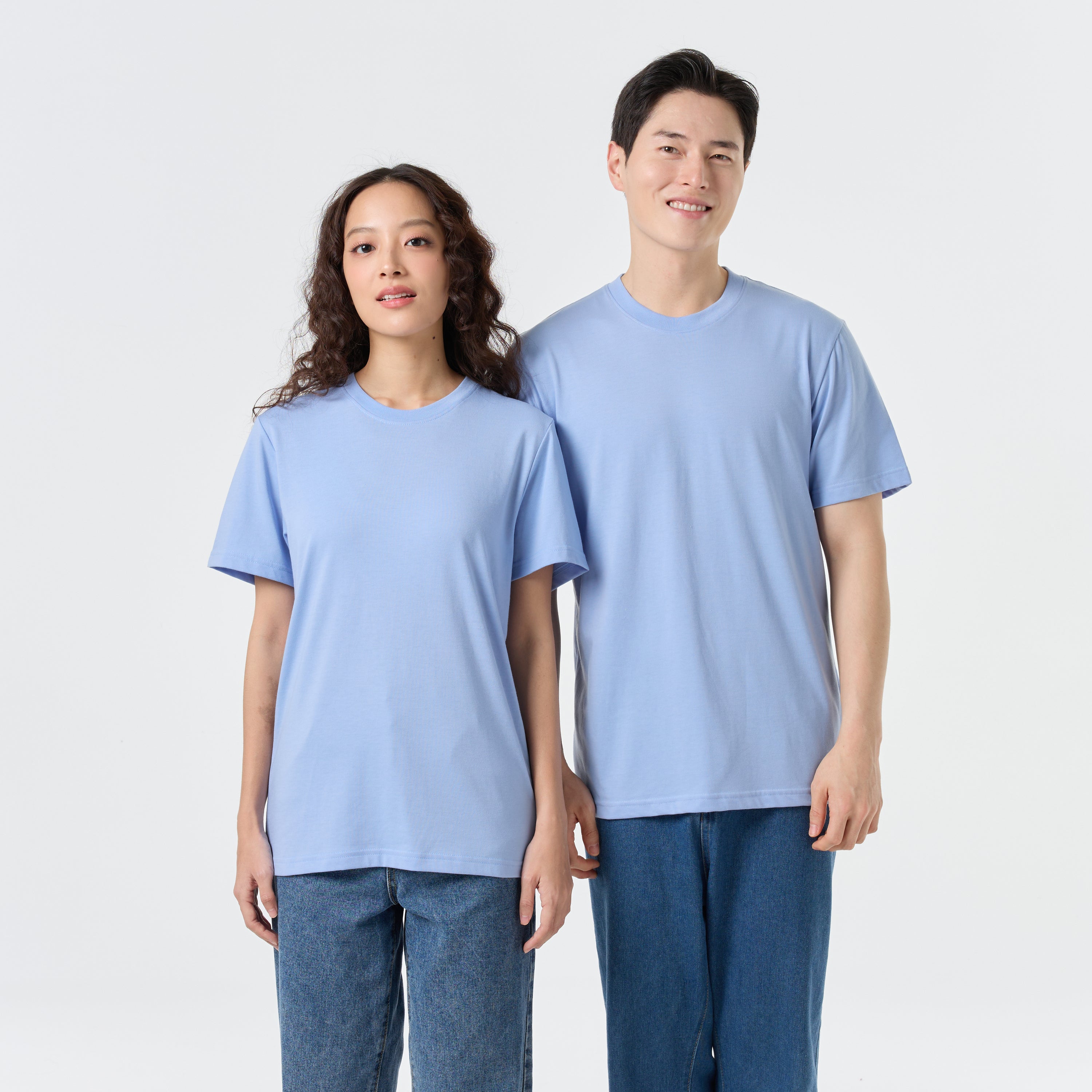 Ultrasoft Unisex Round Neck_Light Blue