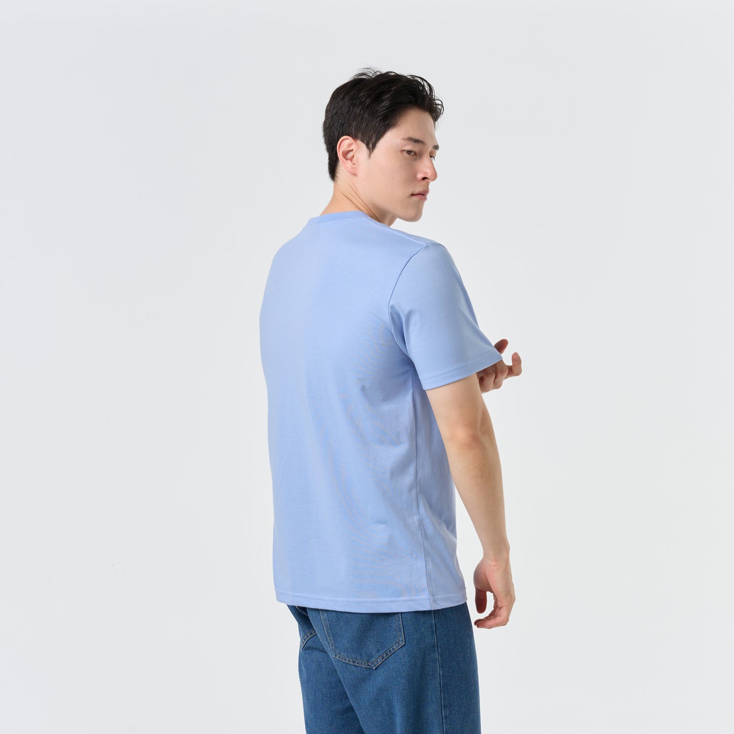 Ultrasoft Unisex Round Neck_Light Blue