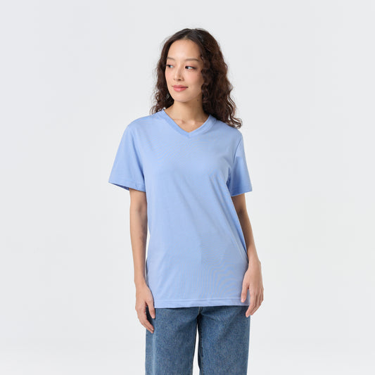 Ultrasoft Unisex V Neck_Light Blue