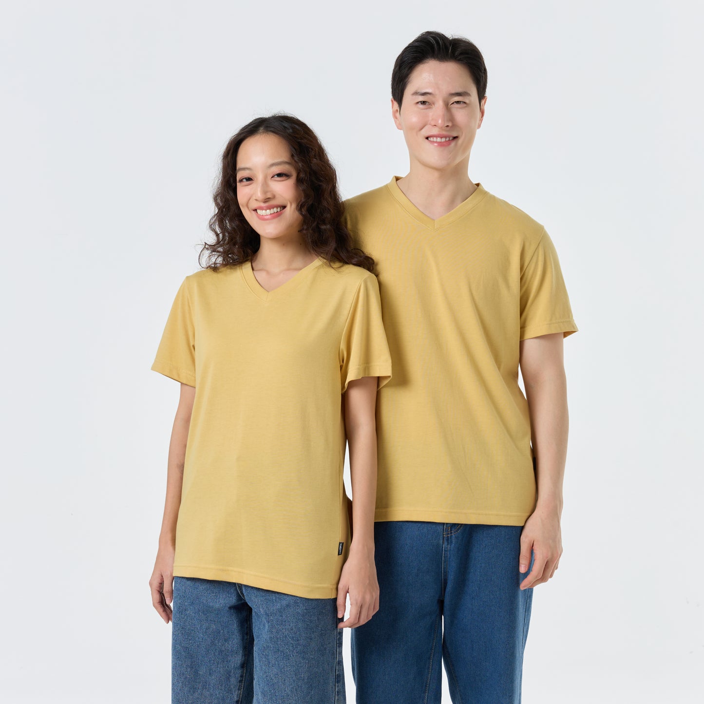 Ultrasoft Unisex V Neck_Honey