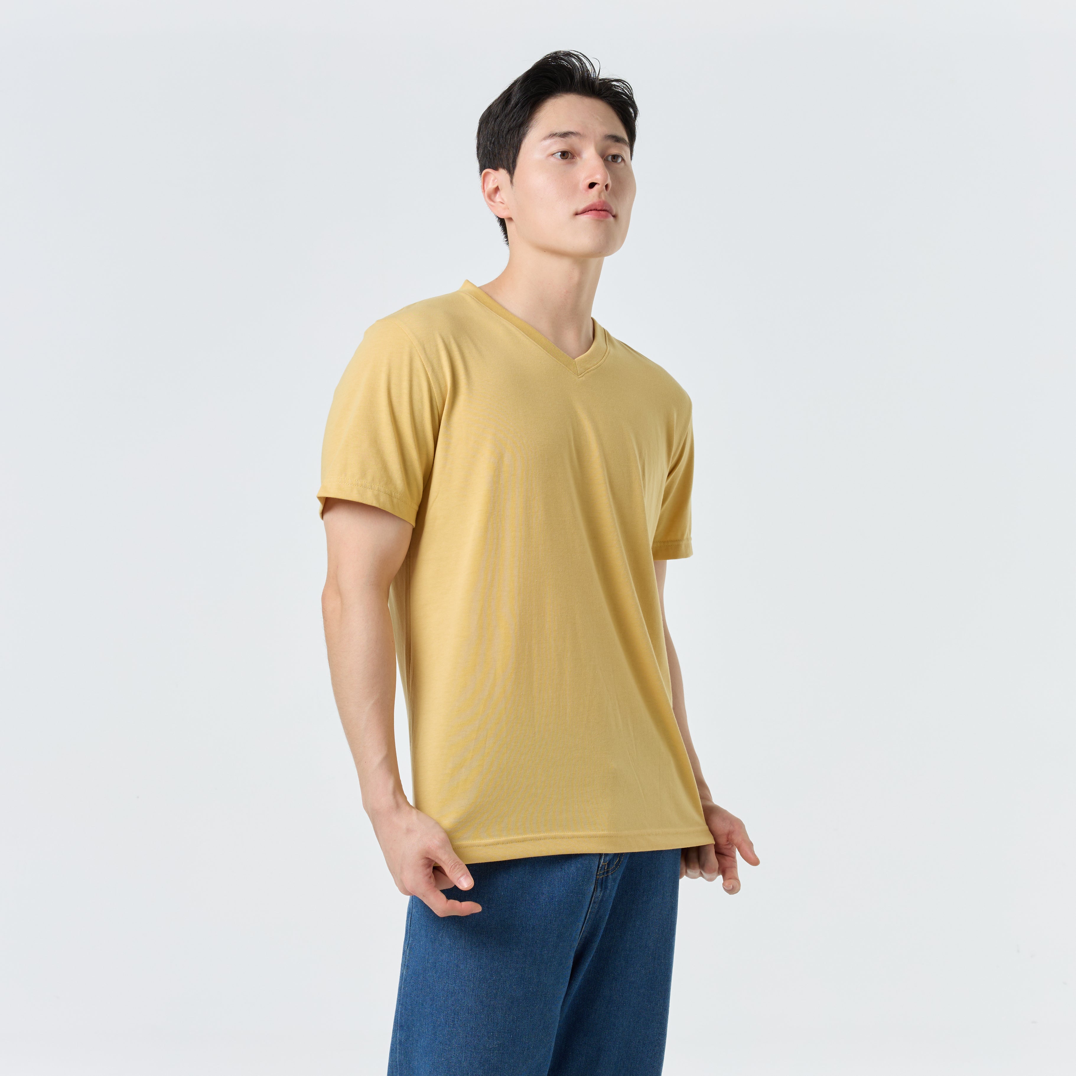 Ultrasoft Unisex V Neck_Honey