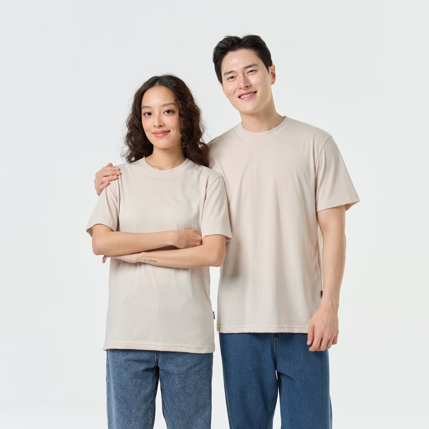 Ultrasoft Unisex Round Neck_Creamy