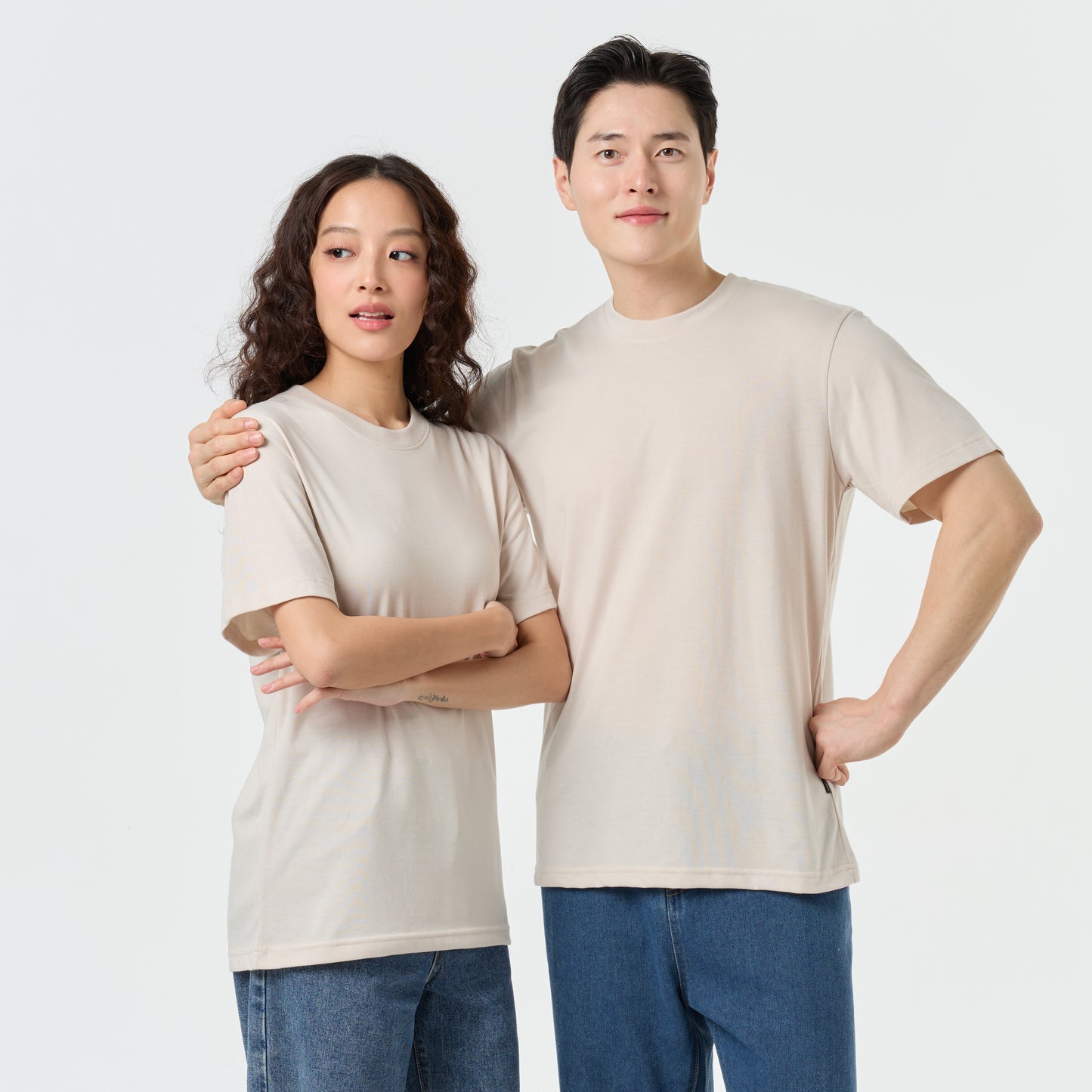 Ultrasoft Unisex Round Neck_Creamy