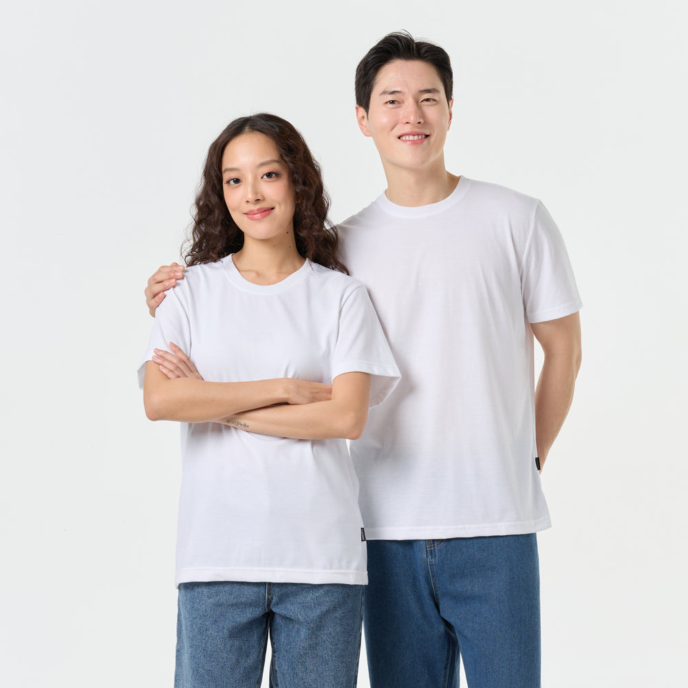 Ultrasoft Unisex Round Neck_White