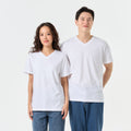 Ultrasoft Unisex V Neck_White