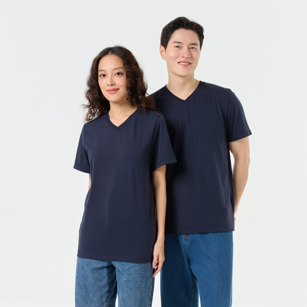 Ultrasoft Unisex V Neck_Navy