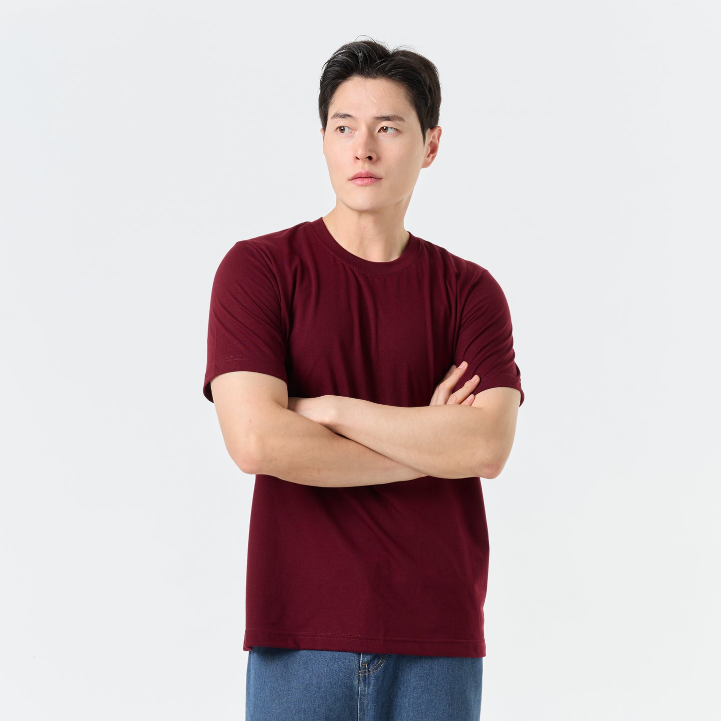 Ultrasoft Unisex Round Neck_Maroon