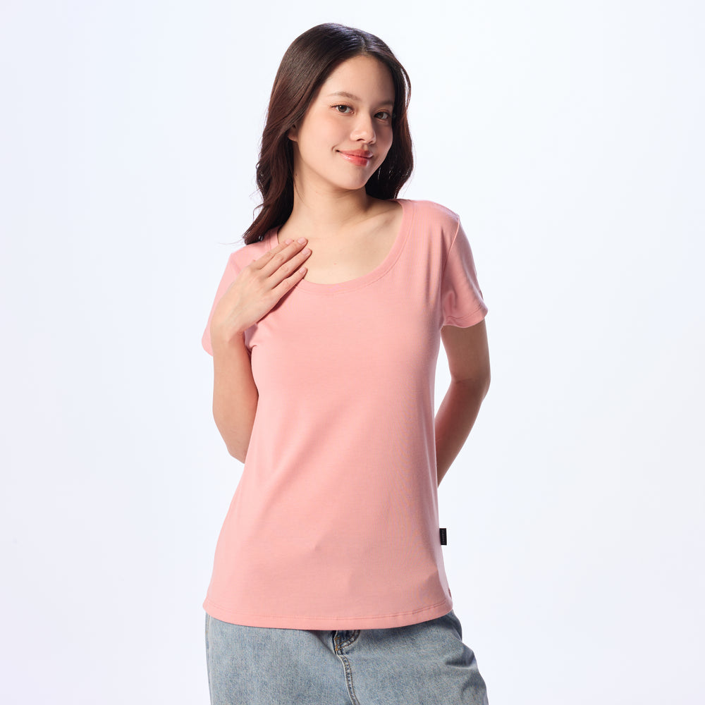 Ultrasoft Woman Round Neck_Light Pink