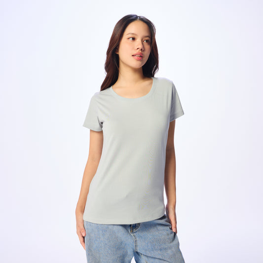 Ultrasoft Woman Round Neck_Windy Blue