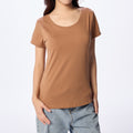 Ultrasoft Woman Round Neck_Wood