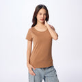 Ultrasoft Woman Round Neck_Wood