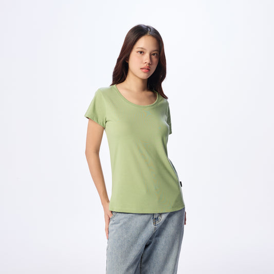 Ultrasoft Woman Round Neck_Matcha