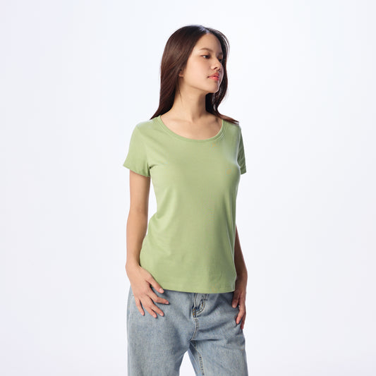 Ultrasoft Woman Round Neck_Matcha