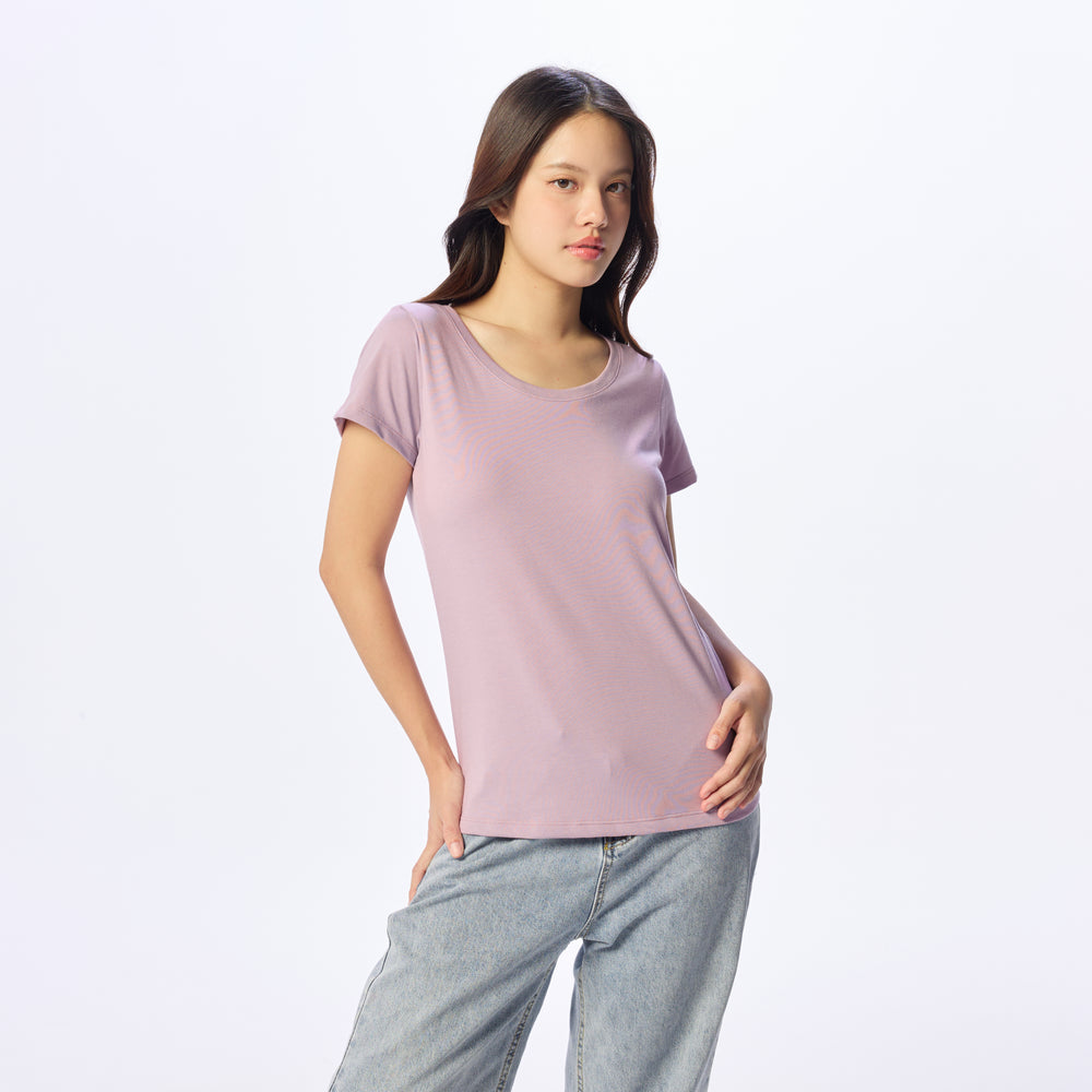 Ultrasoft Woman Round Neck_Lavender