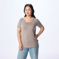 Ultrasoft Woman Round Neck_Smoke Gray