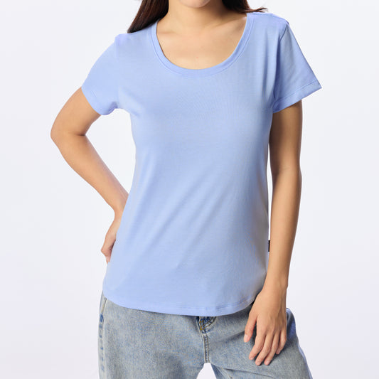 Ultrasoft Woman Round Neck_Light Blue