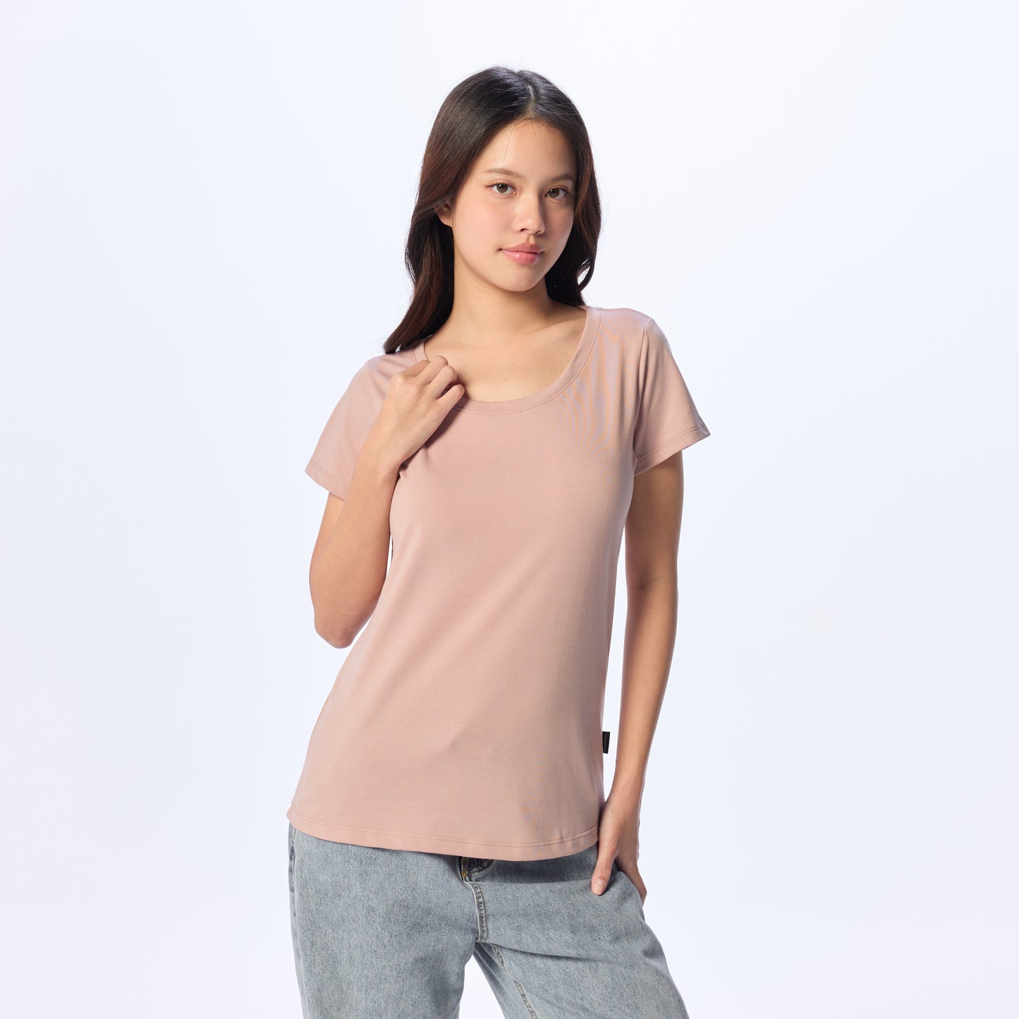 Ultrasoft Woman Round Neck_Roseblush