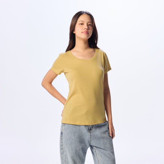 Ultrasoft Woman Round Neck_Honey