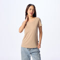 Ultrasoft Woman Round Neck_Almond