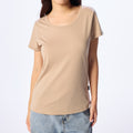 Ultrasoft Woman Round Neck_Almond