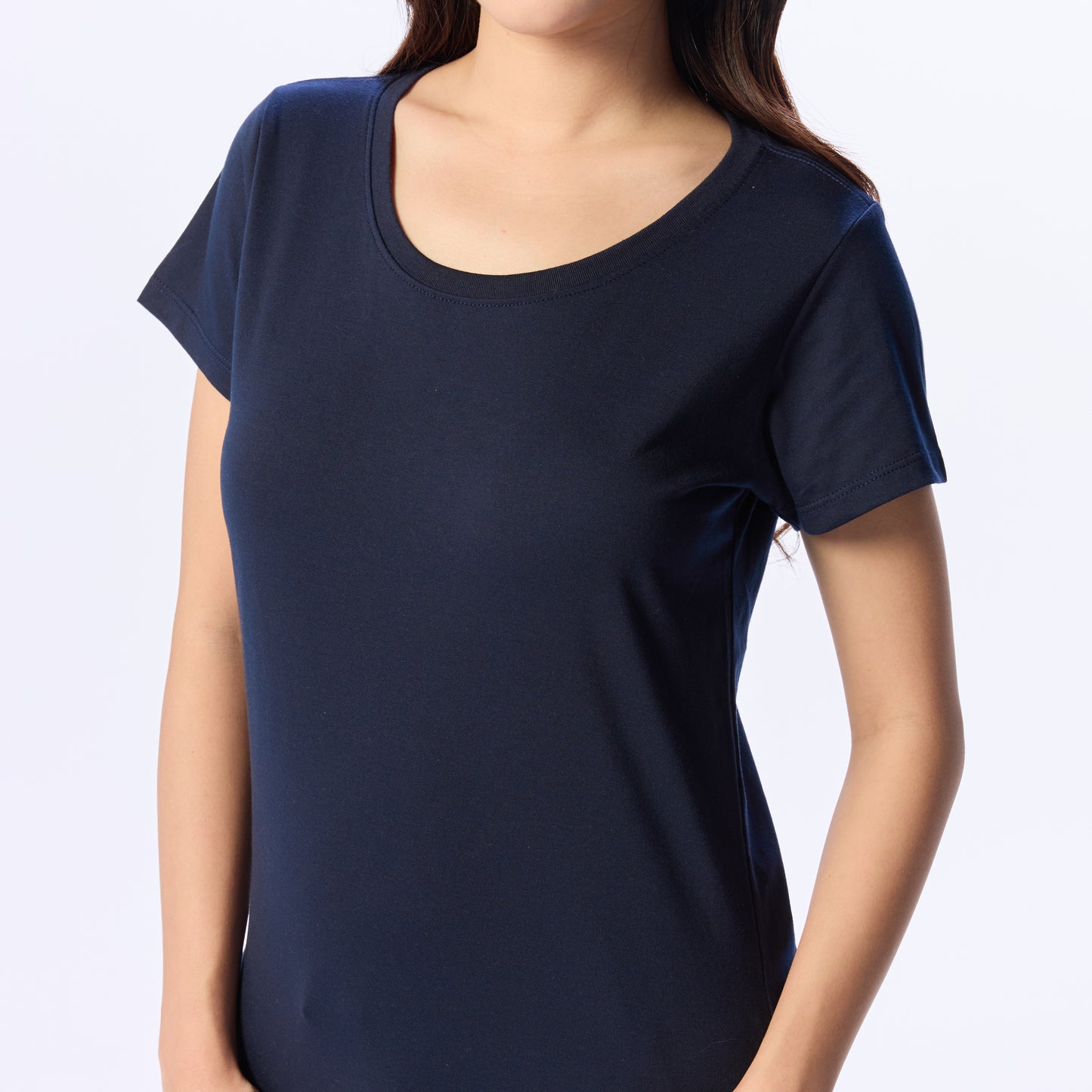 Ultrasoft Woman Round Neck_Navy