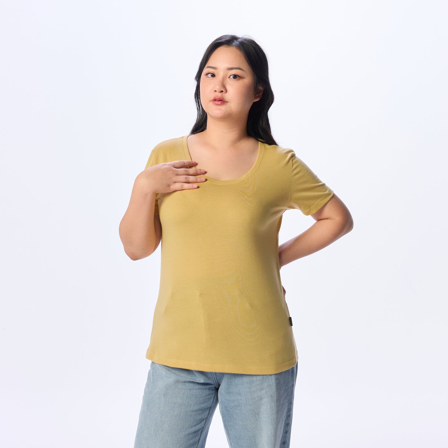 Ultrasoft Woman Round Neck_Honey