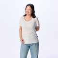 Ultrasoft Woman Round Neck_White