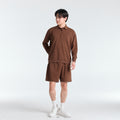 Polo Sweater Shirt_Autumn Brown