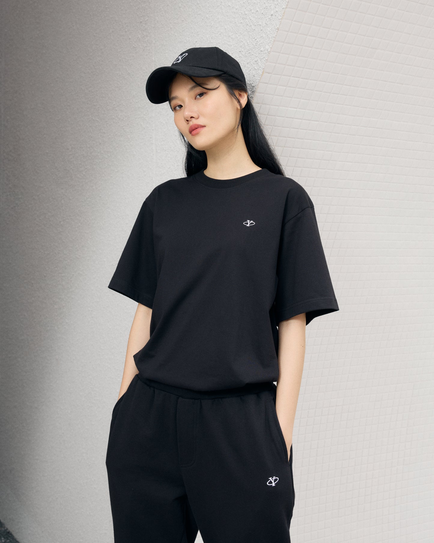 Yuedpao Oversized T-Shirt Y Collection (BLACK)