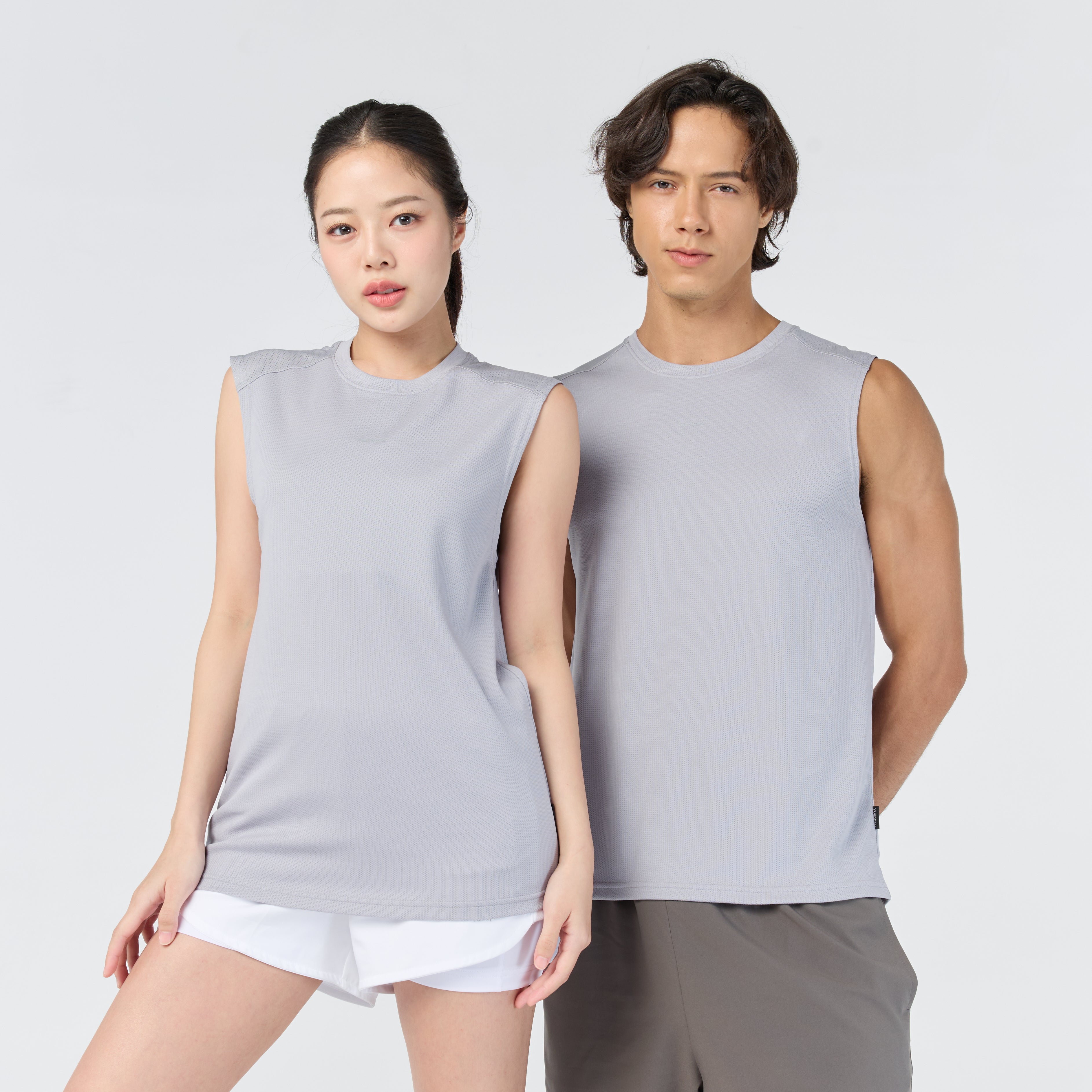Ultra flow sleeveless sports_Light Grey